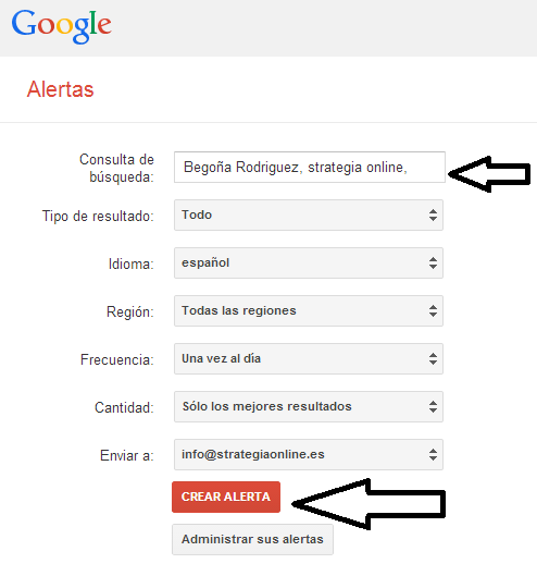 como configurar google alerts y alertas en distintos partes del mundo