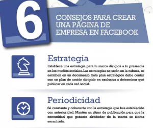 Consejos para crear una página de empresa en Facebook.